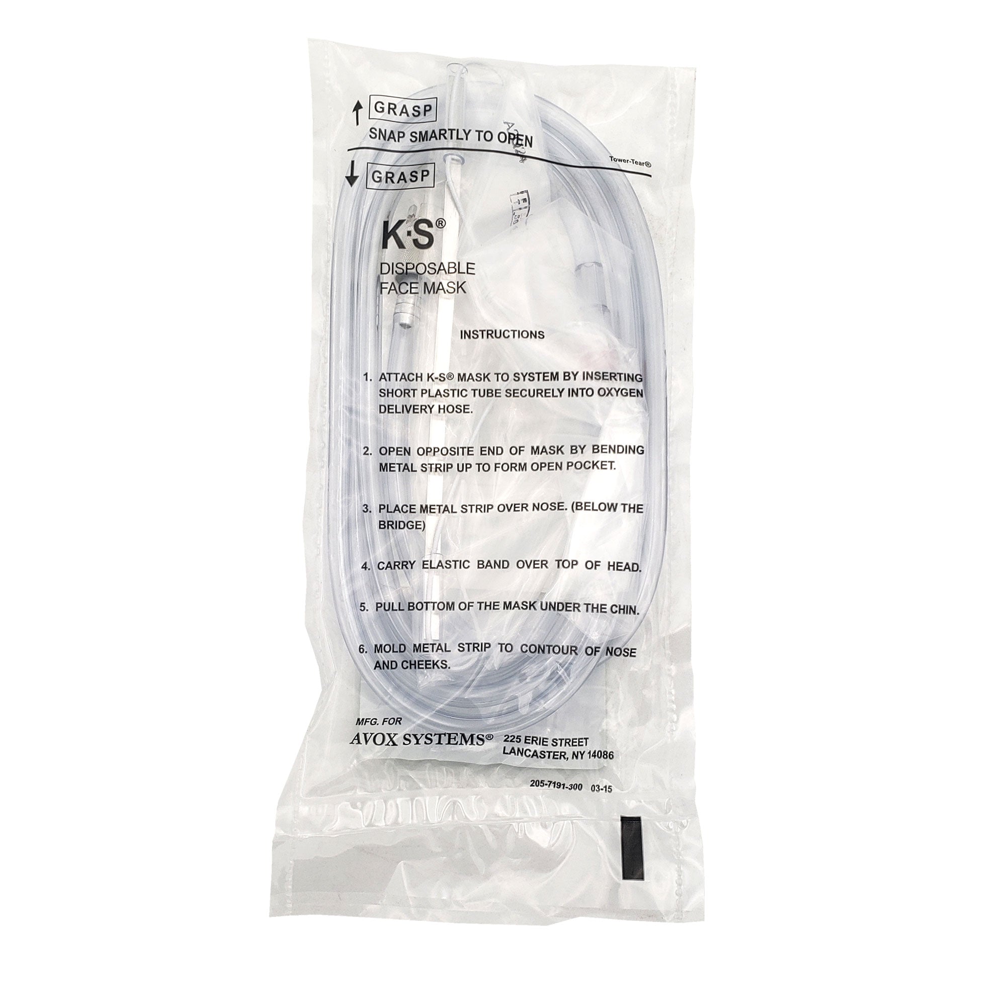 Zodiac - Disposable Oxygen Face Mask AVOX | 28301-12 – Pilots HQ LLC.