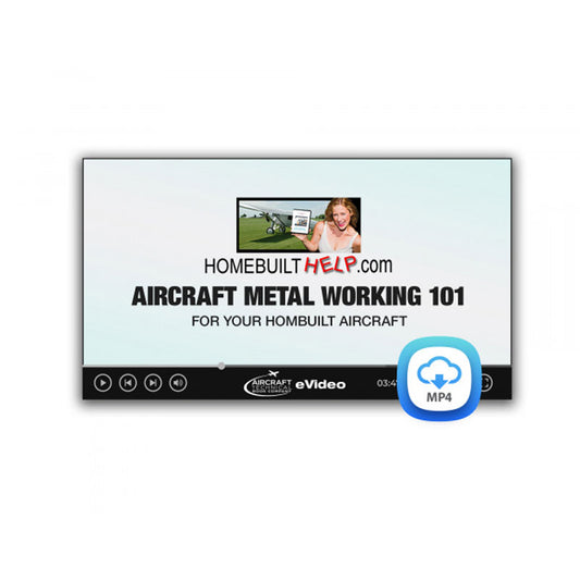 Aircraft Metal Working 101 video download demonstrating aluminum sheet work and Zenith CH 701/601 rudder construction