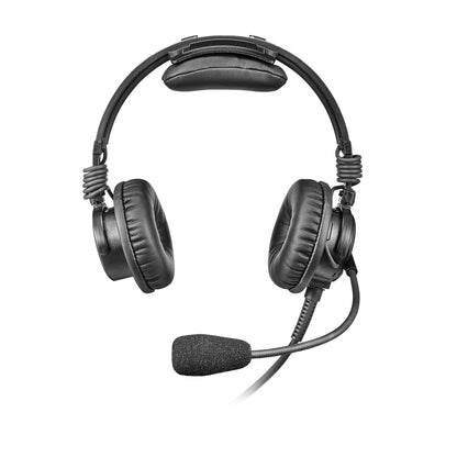 Telex Airman 7+ lightweight aviation headset with noise-canceling microphone, front