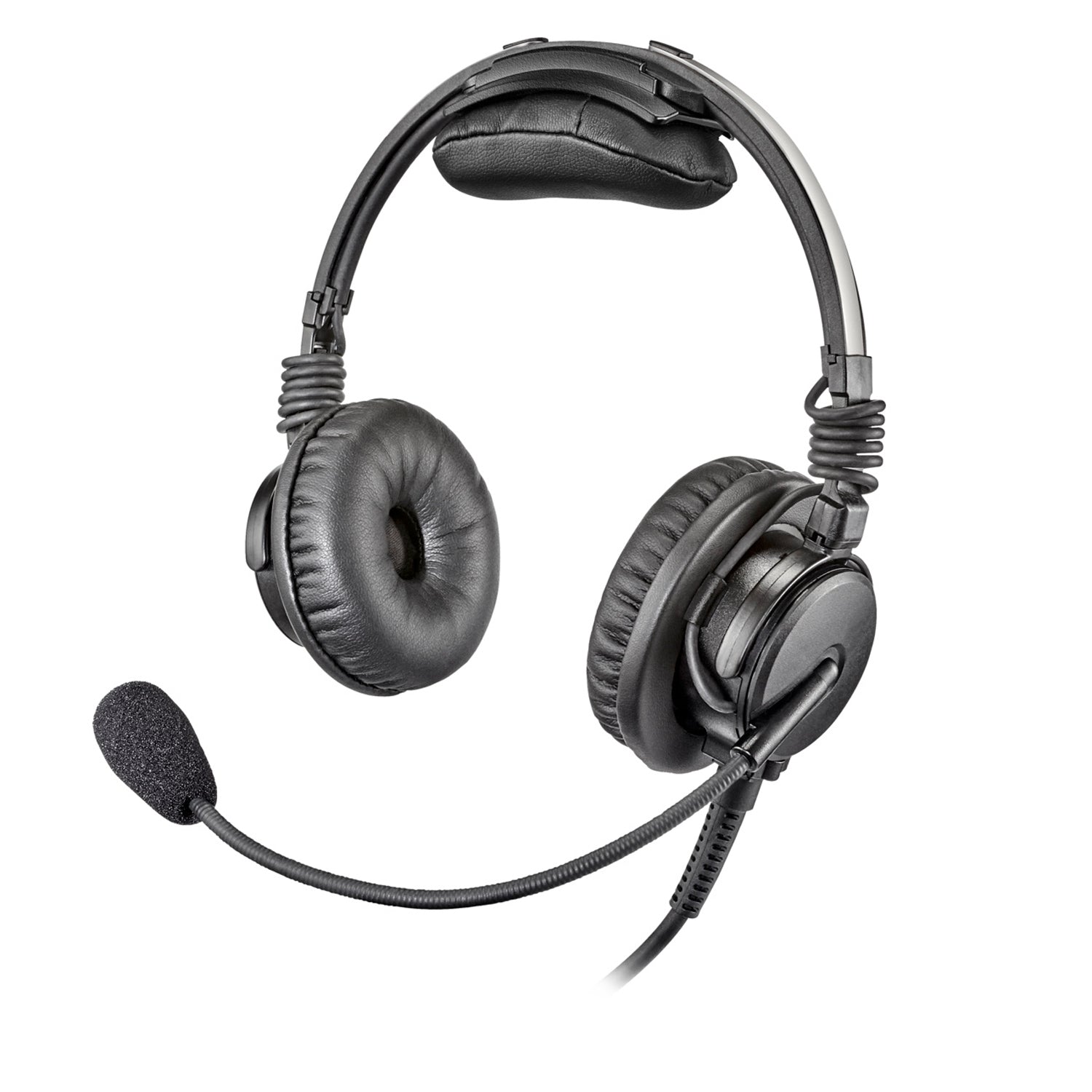 Telex Airman 7+ lightweight aviation headset with noise-canceling microphone, Left