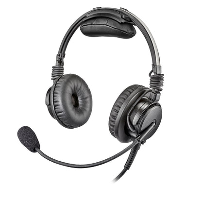 Telex Airman 7+ lightweight aviation headset with noise-canceling microphone, Left