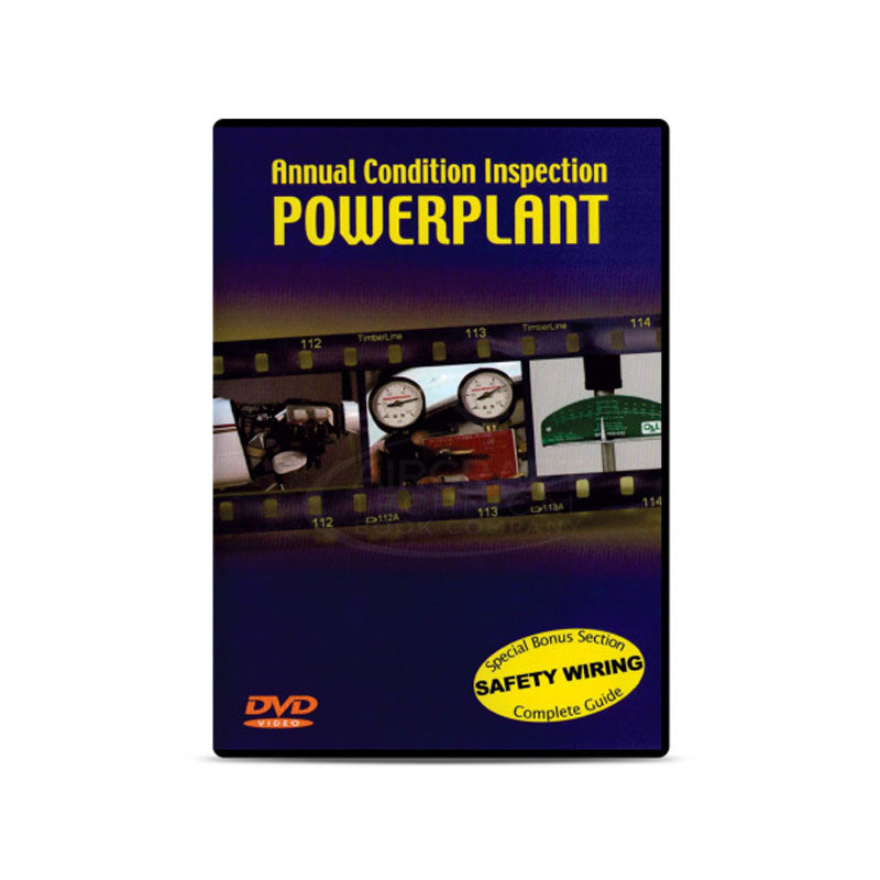 Powerplant inspection DVD covering annual aircraft maintenance and condition inspection procedures