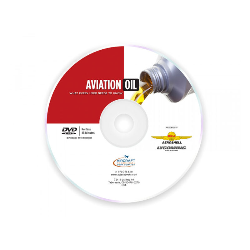 Aviation Oil DVD by Ben Visser covering aircraft piston engine oil, lubrication, and engine performance