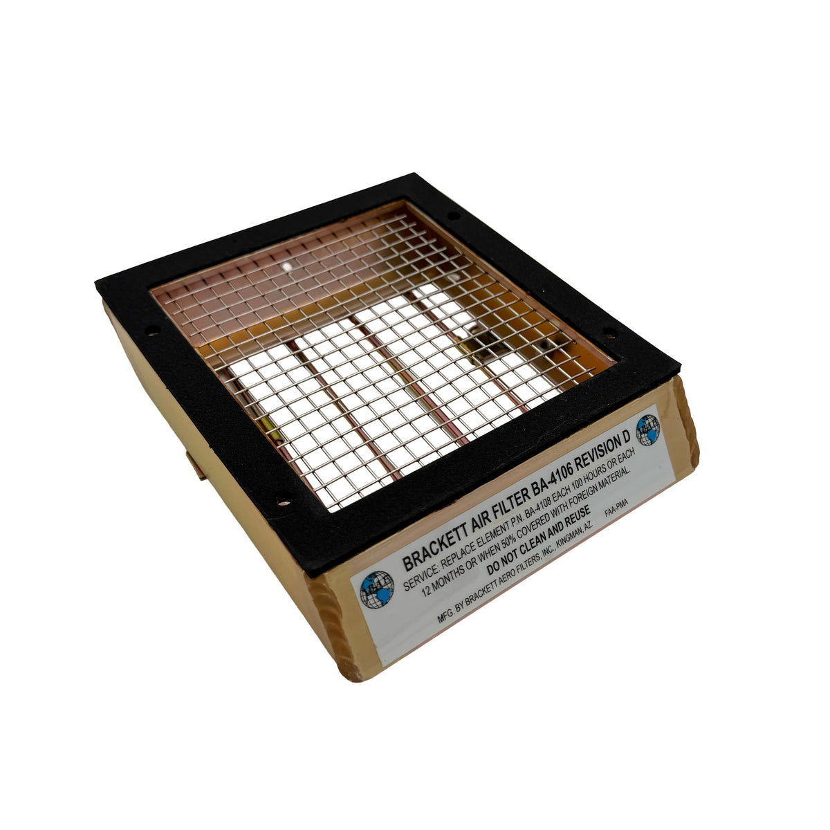 Brackett BA-4106 aircraft air filter assembly