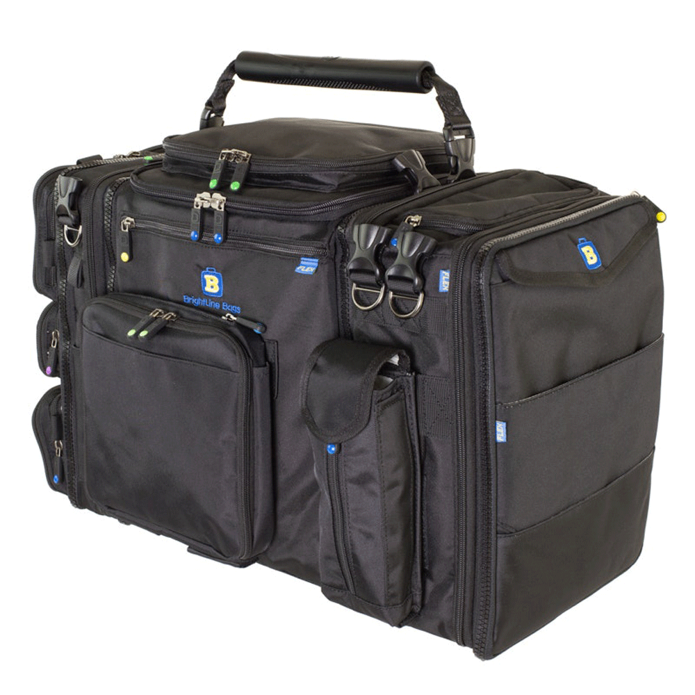 BrightLine Bags® B18 HANGAR Flight Bag for Pilots – Overnight Storage for Clothes, Shoes, and Gear