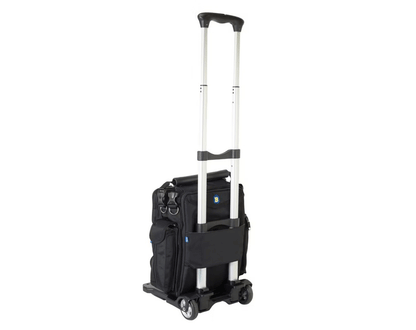 BrightLine B4 Swift Pilot Flight Bag mounted on BrightLine Folding Cart