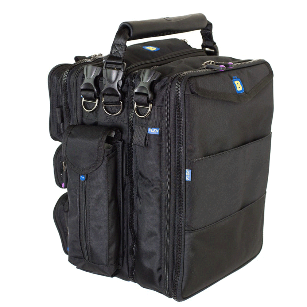 Side profile of BrightLine B7 Flight modular aviation gear bag