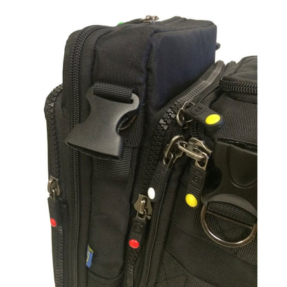 BrightLine Bags® CS2-Tall Center Section – Zipper and Buckle Detail