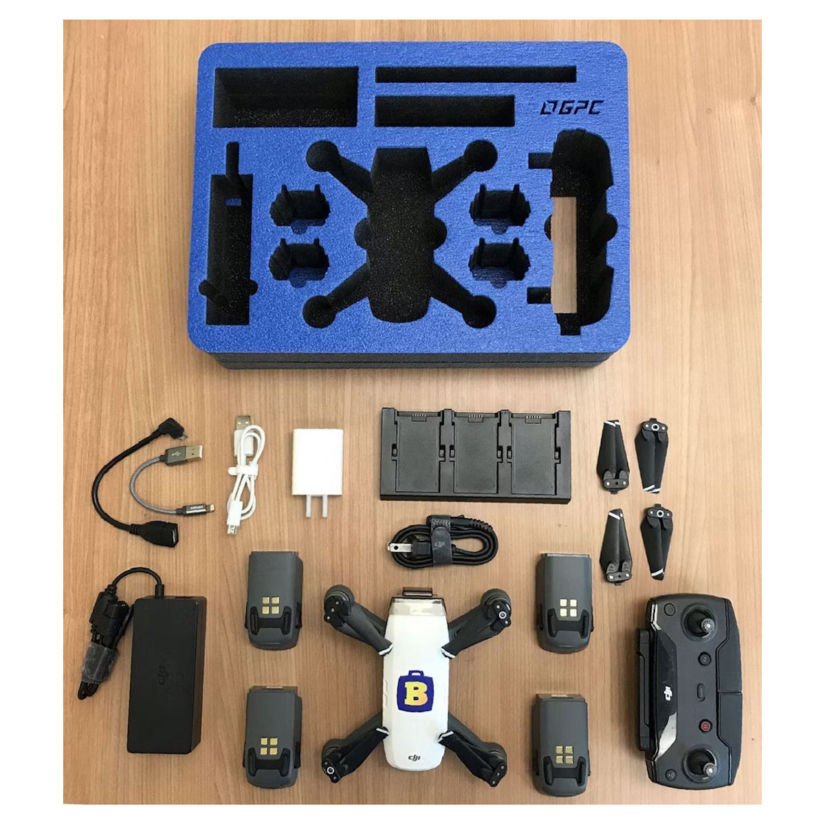 BrightLine Bags® DJI® SPARK™ Foam Insert with Full Accessory Layout