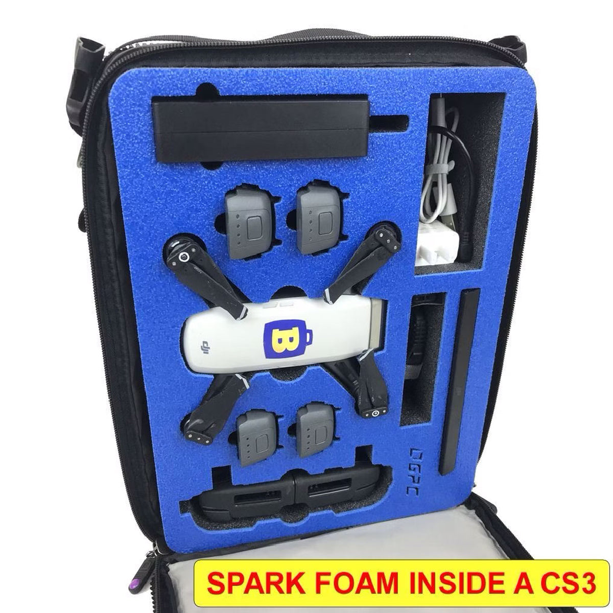 BrightLine Bags® CS3 Module with DJI® SPARK™ Foam Insert and Drone