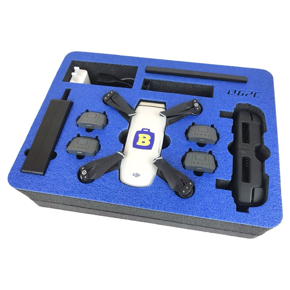 DJI® SPARK™ Stored in BrightLine Bags® Custom Foam Insert