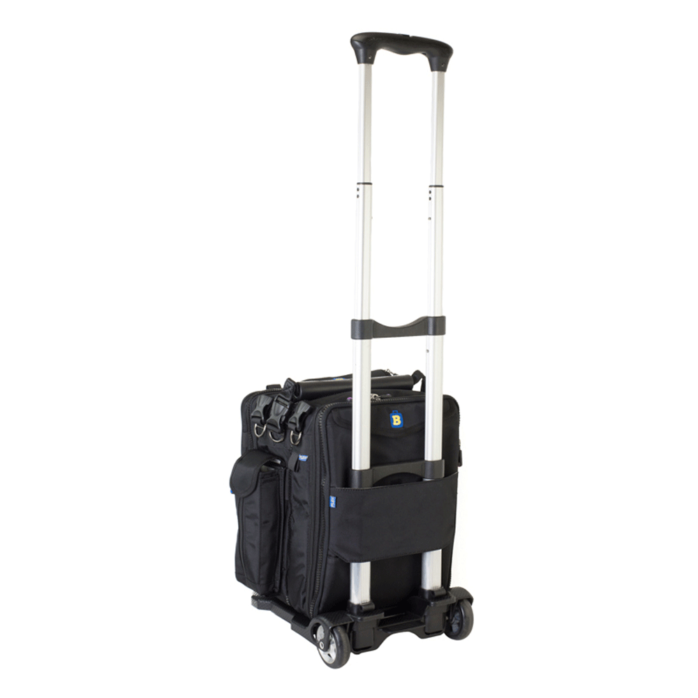 BrightLine Folding Cart with modular flight bag attached