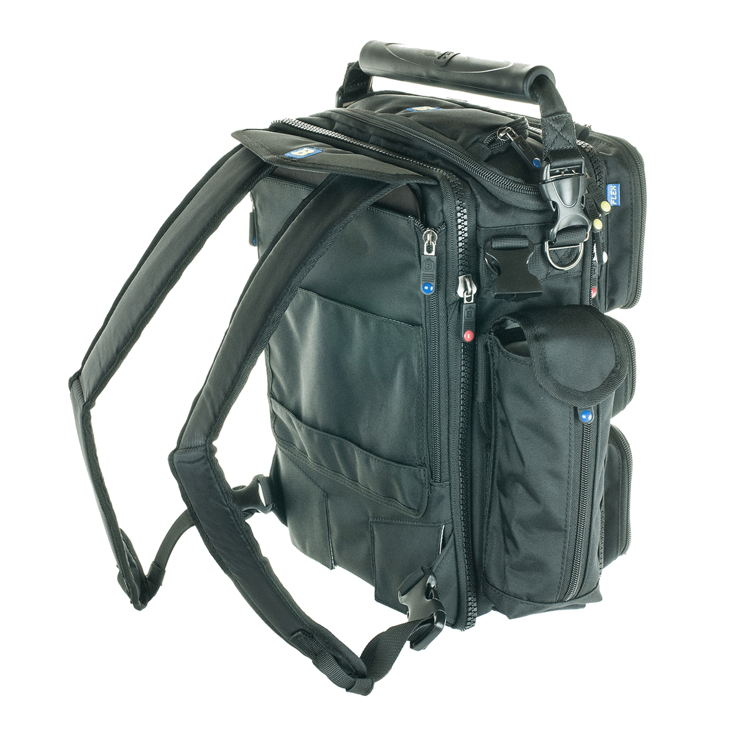 BrightLine Bags FLEX modular flight bag with Pack Cap Rear backpack straps – B4 Swift setup
