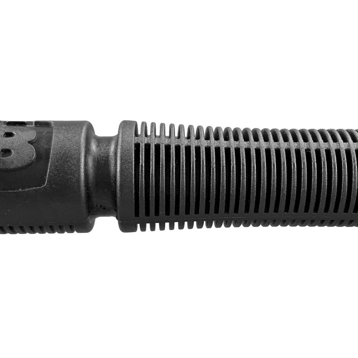 BrightLine Bags® Main Handle J-Hook – Close-Up View of Molded Grip and Notches