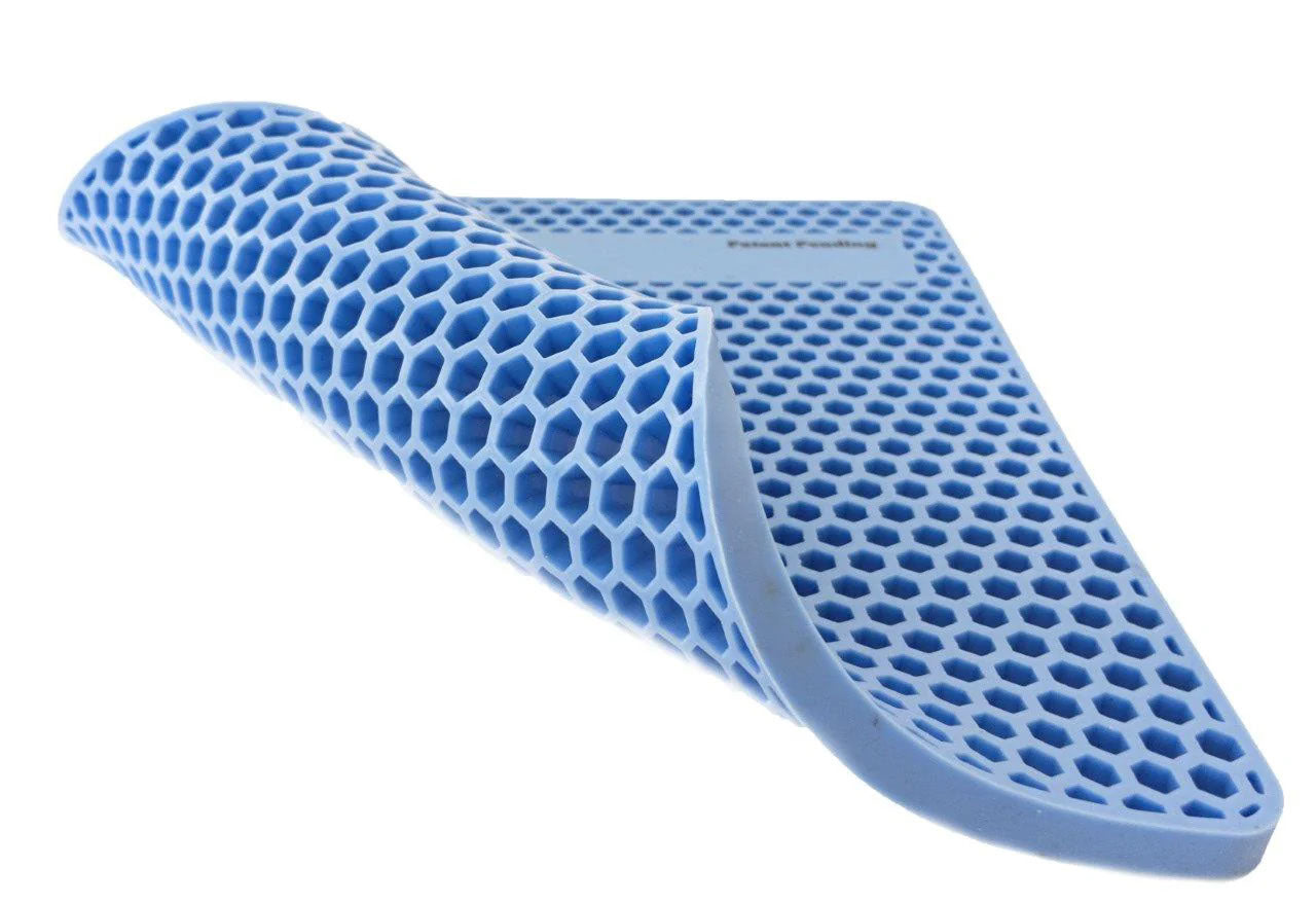 Flexible silicone Boltster organizer showing honeycomb design and material texture