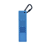 Bitster 2.0 blue silicone magnetic organizer with carabiner clip, featuring multi-pattern bit and fastener storage zones.