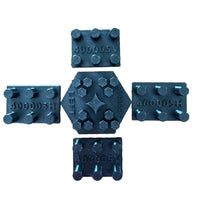 Boltster™ Modular System connector set with labeled horizontal and vertical pieces for linking multiple organizer trays
