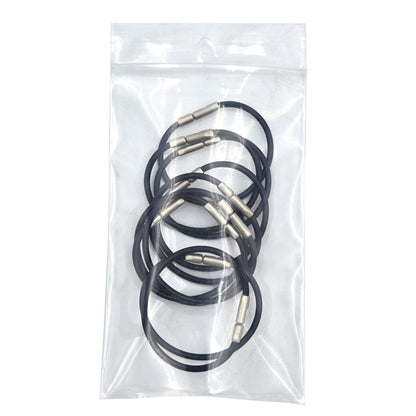 Advanced Pilot Products Flexi-Lock 1.75-inch Checklist Rings black, packaged set of 10 - aviation checklist organization tool