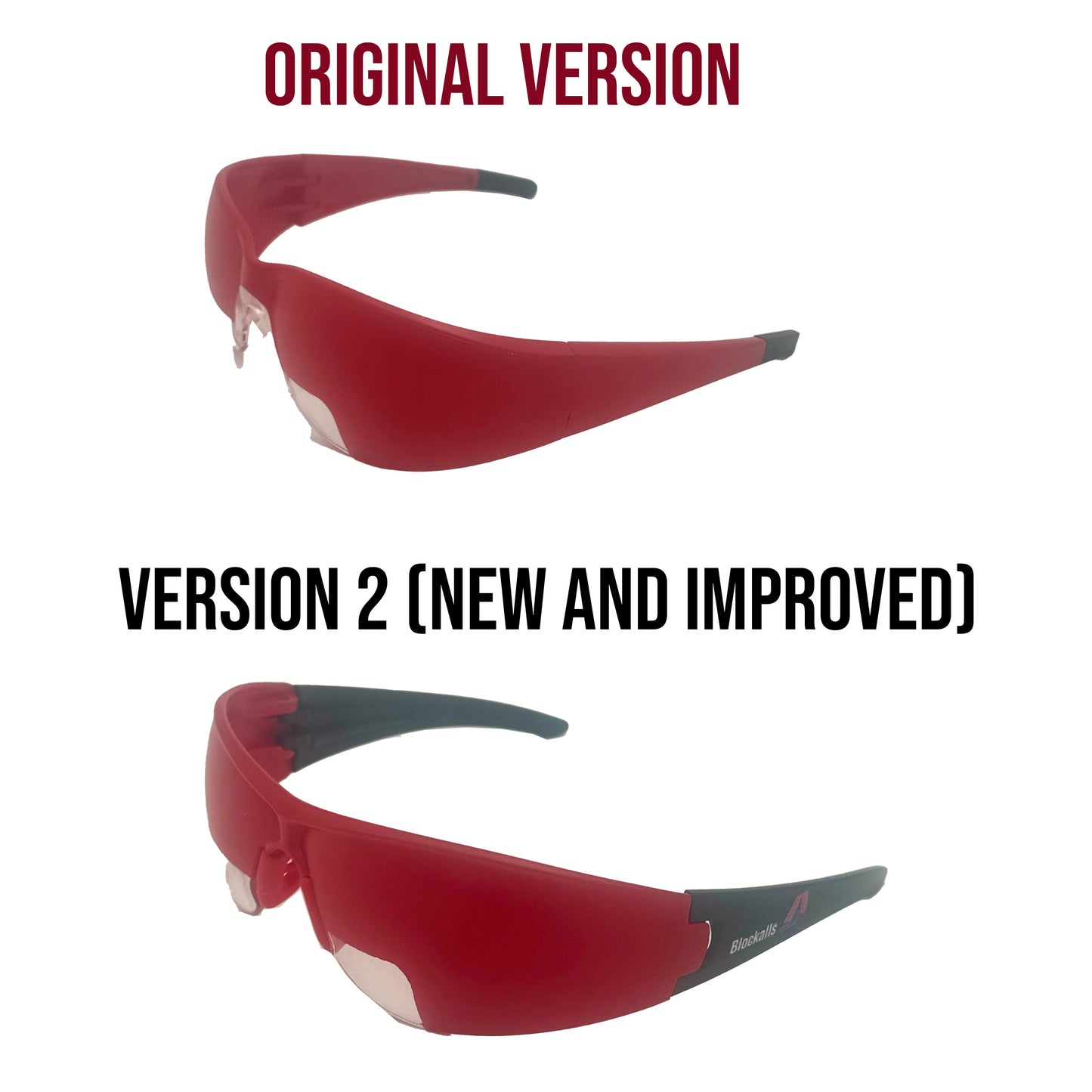 Blockalls IFR Training Glasses – Original vs V2 Comparison