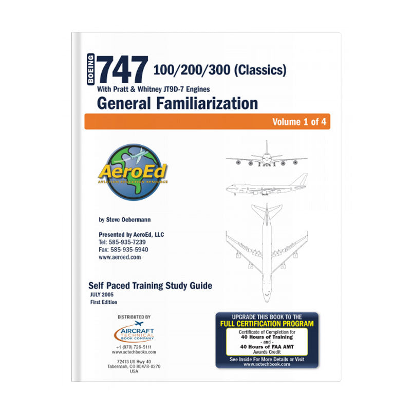 Boeing 747 Classics familiarization manual covering JT9D-7 engine and aircraft systems