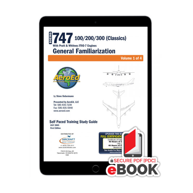 Boeing 747 Classics familiarization Secure eBook covering JT9D-7 engine systems