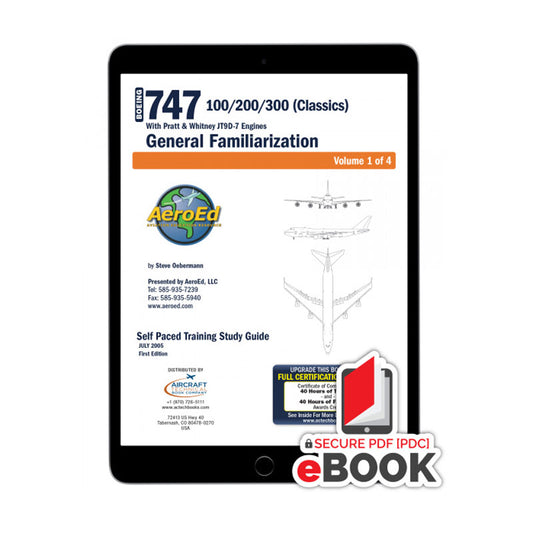 Boeing 747 Classics familiarization Secure eBook covering JT9D-7 engine systems