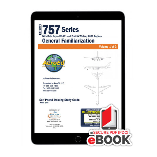 Boeing 757 familiarization Secure eBook covering PW2000 and RB211 engine systems