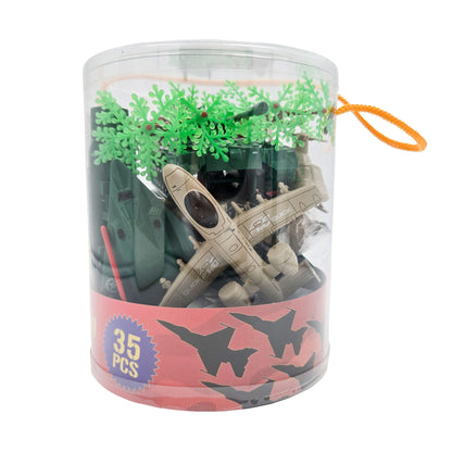 WowToyz Combat Action Military Playset – Side 1 View of Carry Bucket