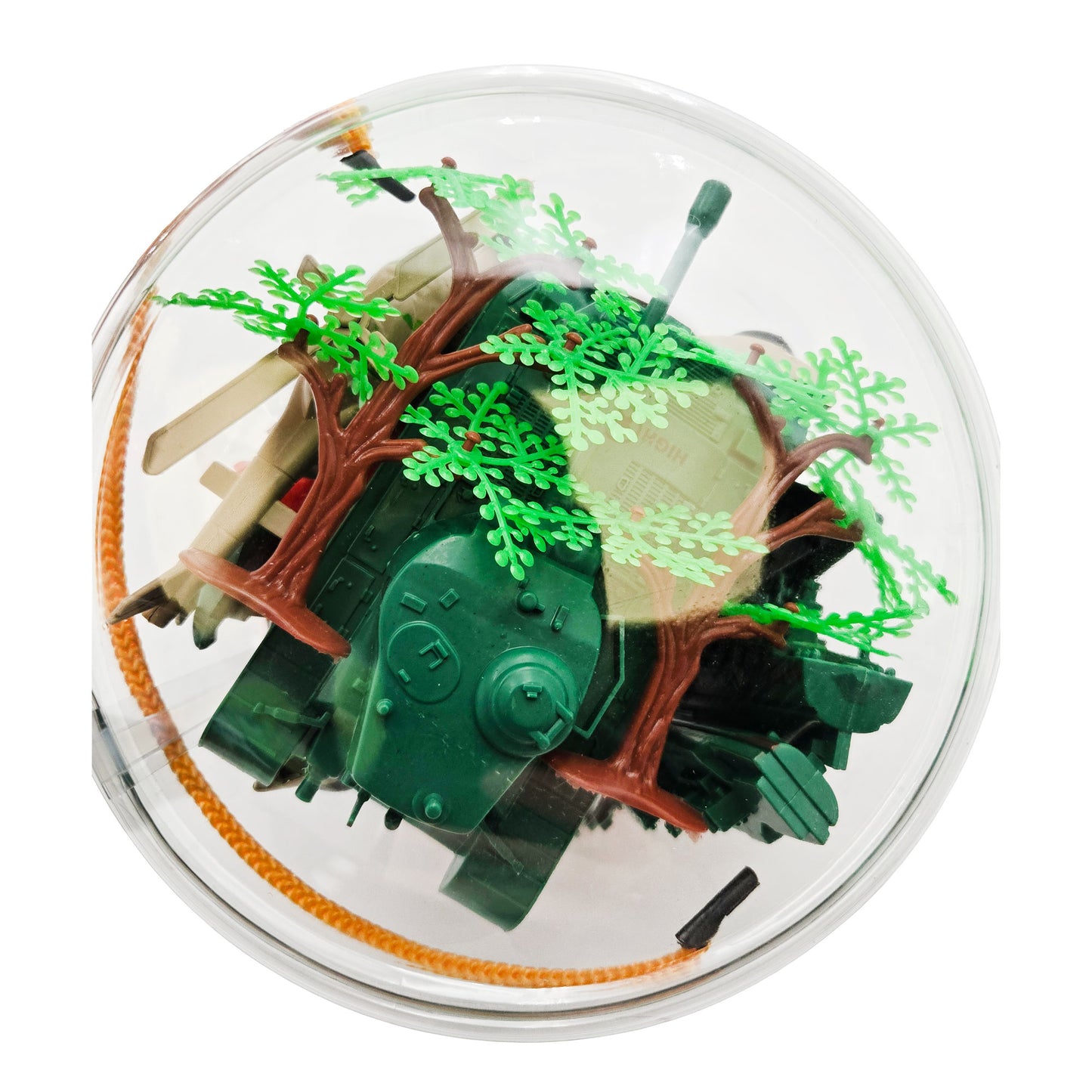 WowToyz Combat Action Military Playset – Top View of Carry Bucket with Handle