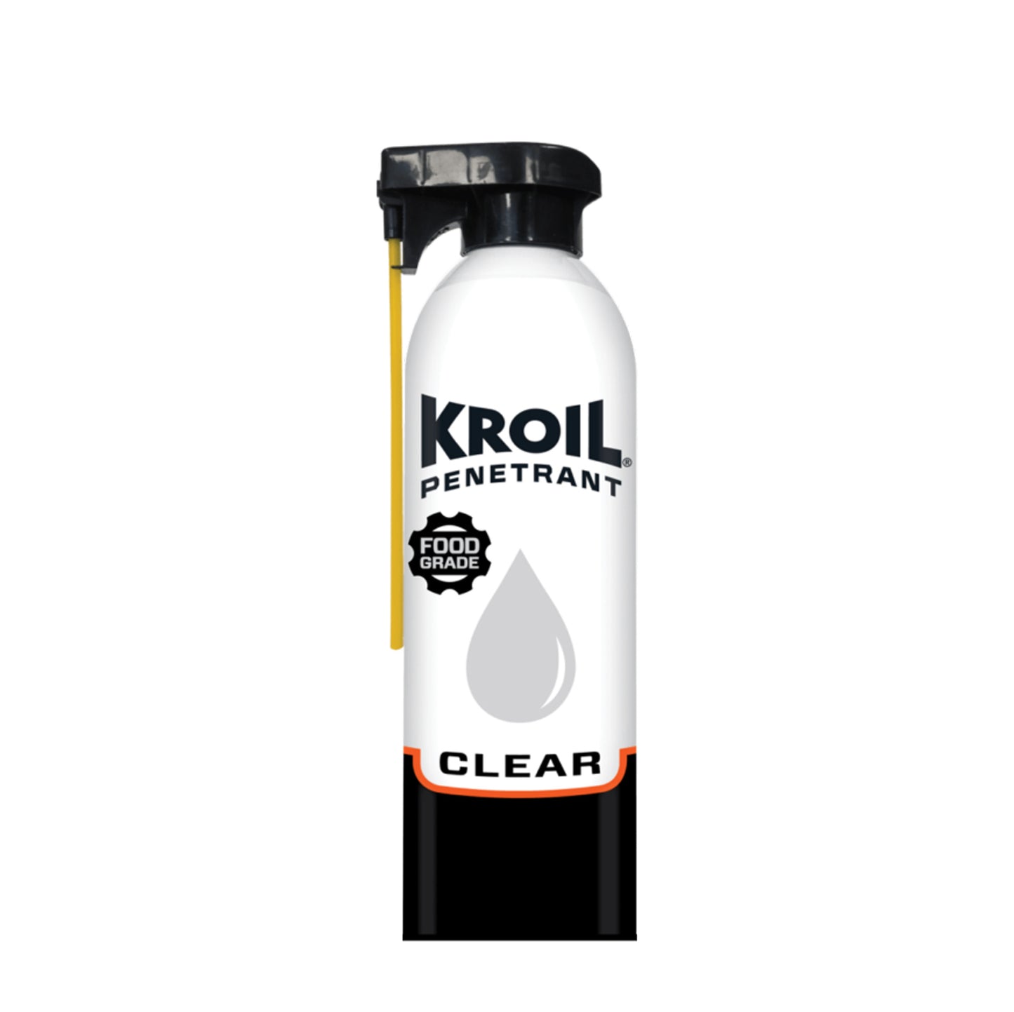 Kroil Clear® Food Grade Penetrating Oil 13oz Aerosol with Smart Straw – NSF H1 Certified Food Safe Lubricant and Rust Loosening Spray