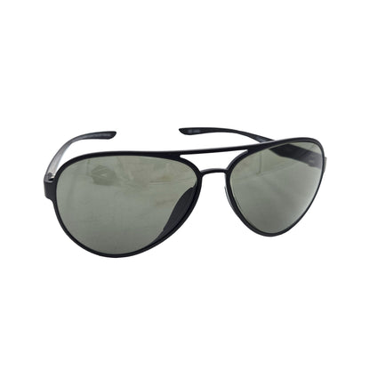 Cooper Aviator Sunglasses – matte black frame with G15 neutral green lenses, product details and barcode
