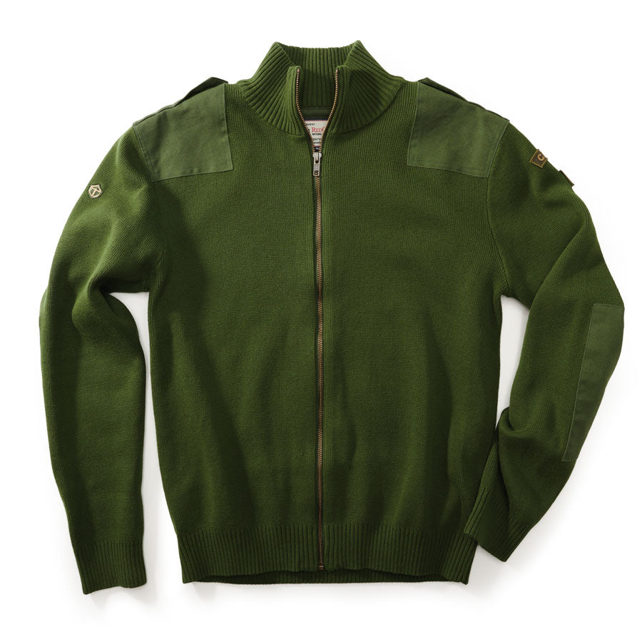 Red Canoe - Canada Field Patch Cardigan, Front