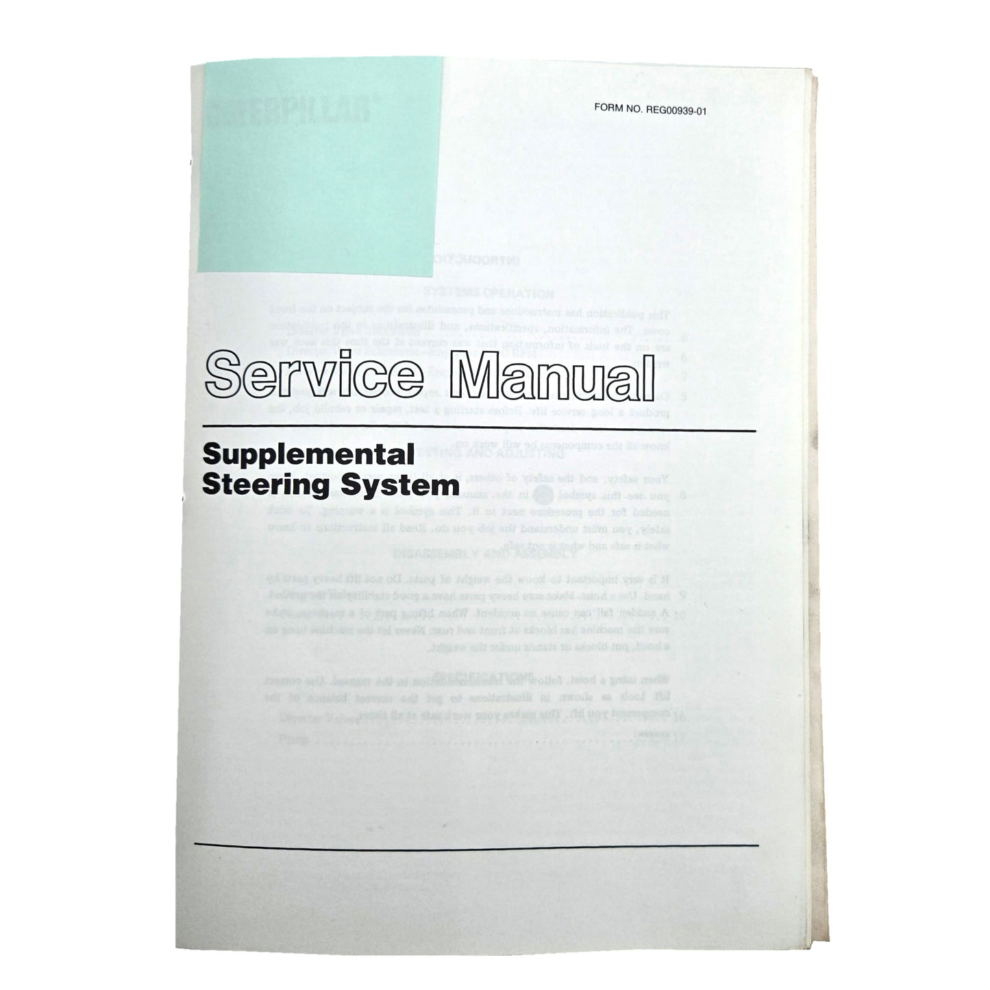 Section 3: Supplemental Steering System: Service Manual