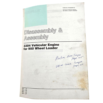 Section 4: 3304 Vehicular Engine for 950 Wheel Loader: D&A