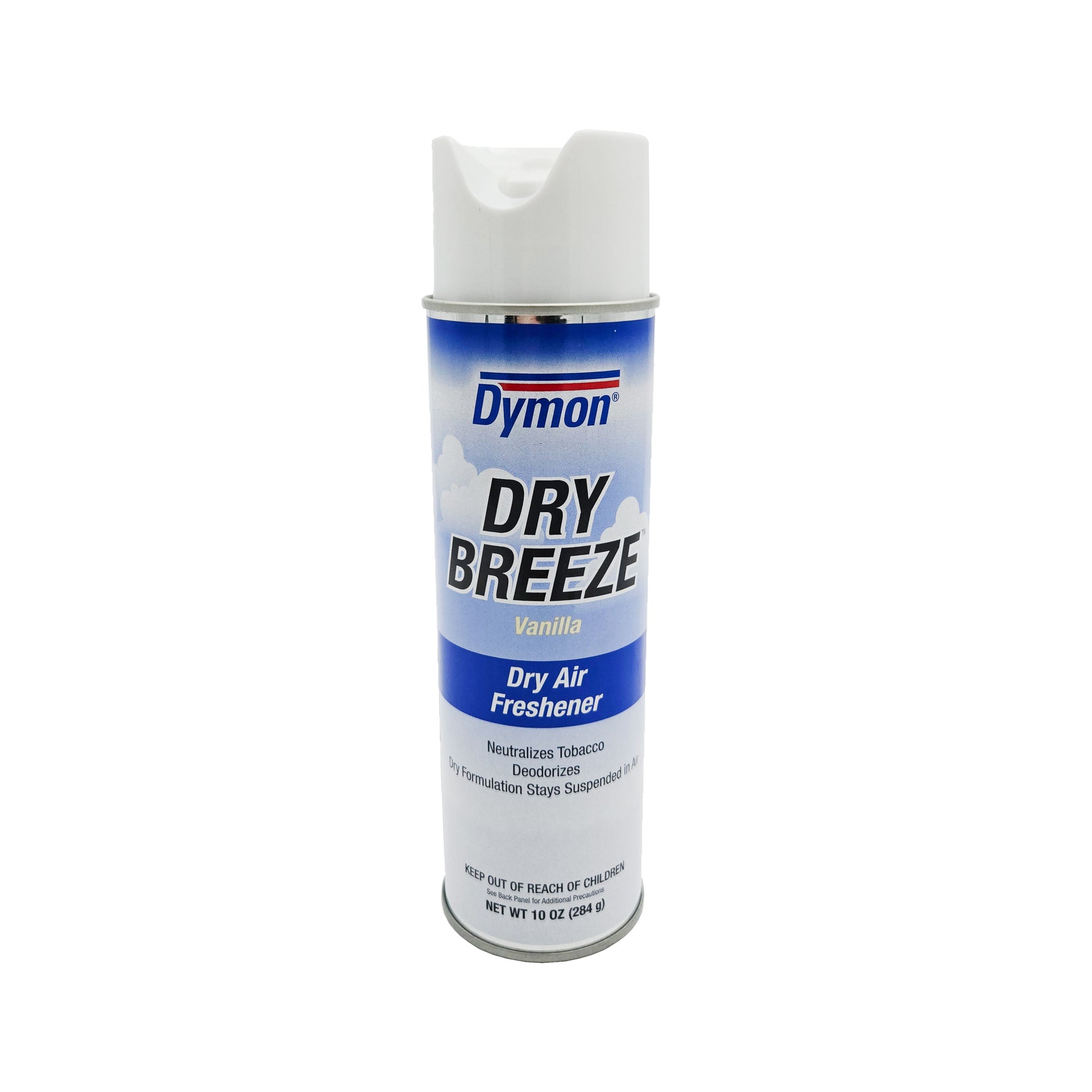Dymon Dry Breeze Air Freshener Vanilla – Front View of 10oz Aerosol Can
