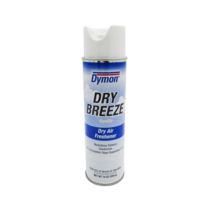 Dymon Dry Breeze Air Freshener Vanilla – Front View of 10oz Aerosol Can