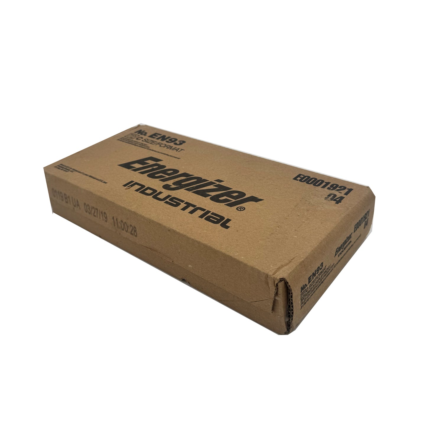 Energizer Industrial C Cell Alkaline Batteries EN93 72 pack bulk case
