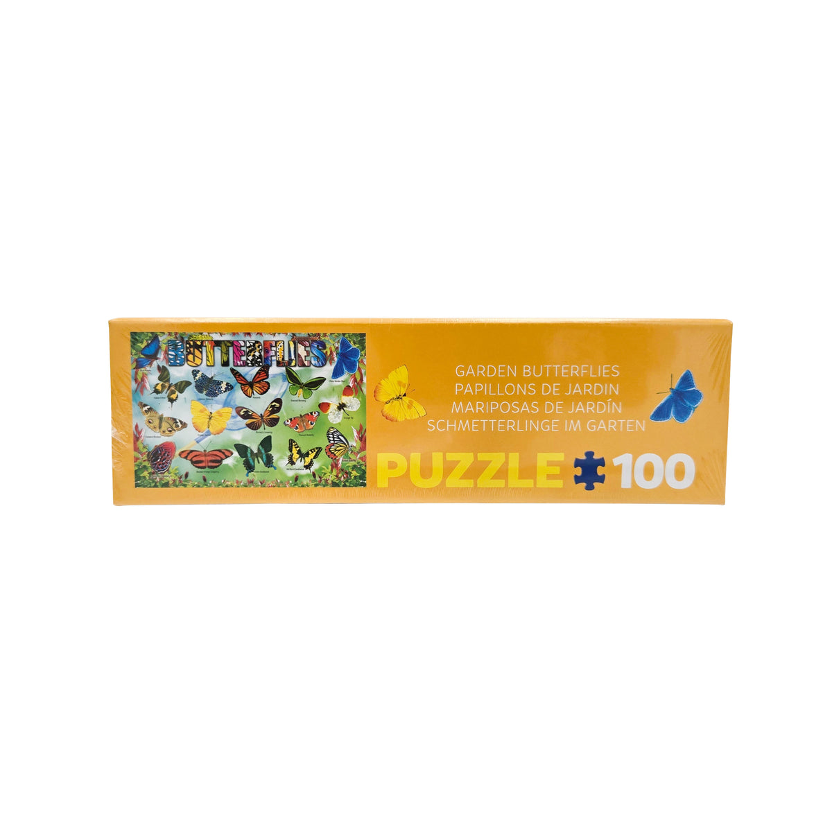EuroGraphics Butterflies Puzzle top-side view - ER-PZCBU, beautifully illustrated jigsaw puzzle for all ages