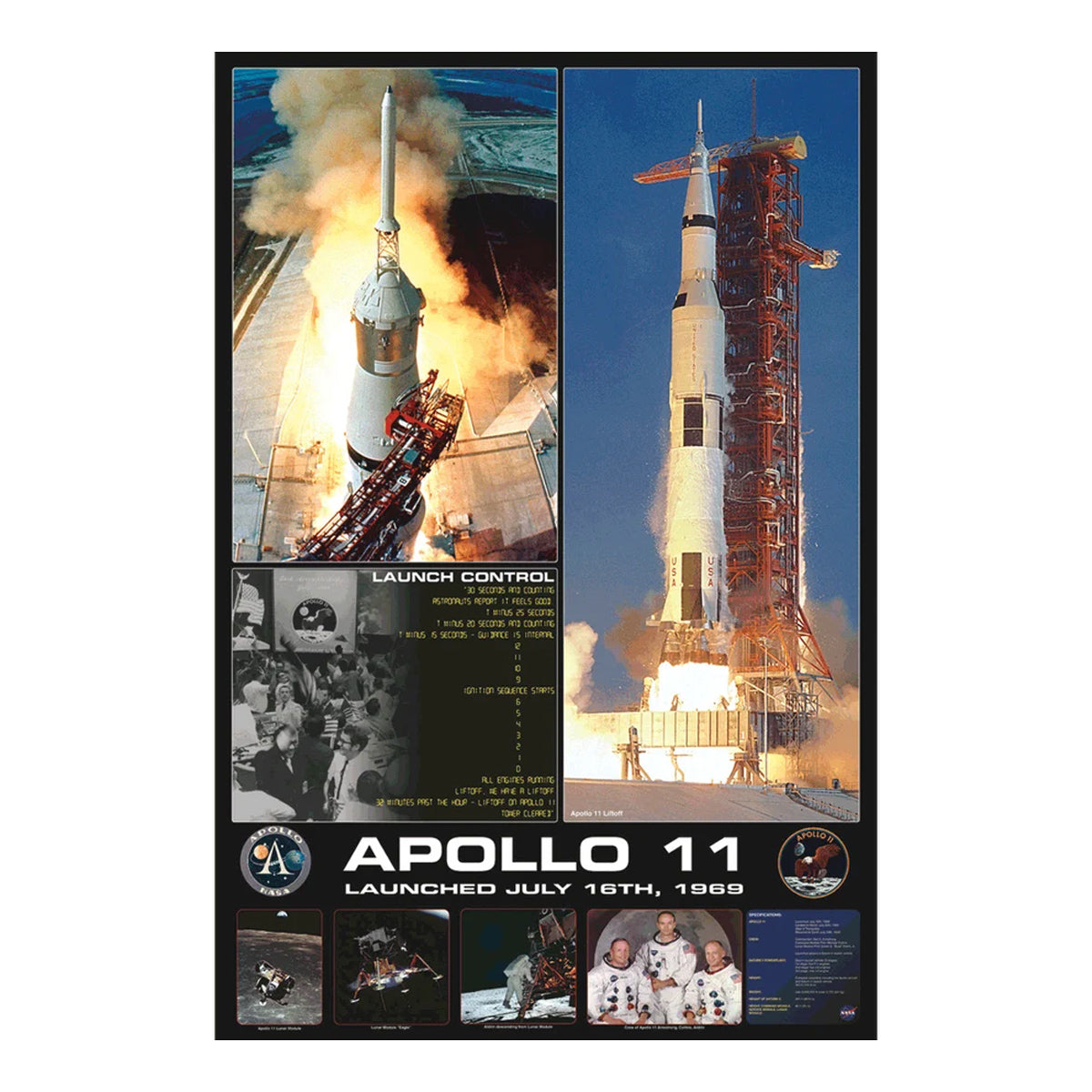EuroGraphics Apollo 11 Launch Poster