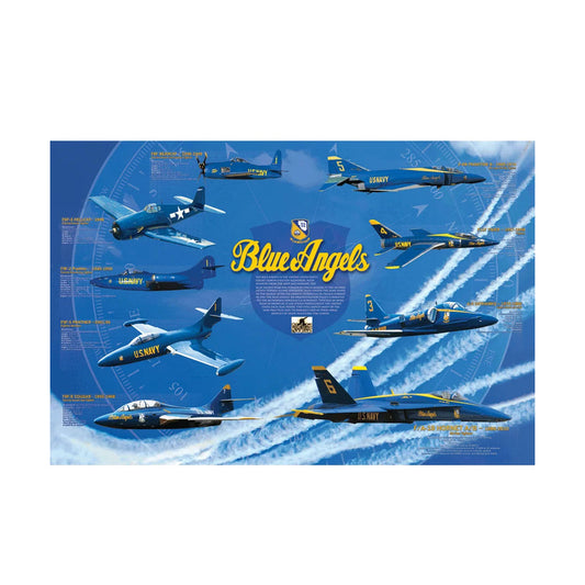 EuroGraphics History of the Blue Angels Poster