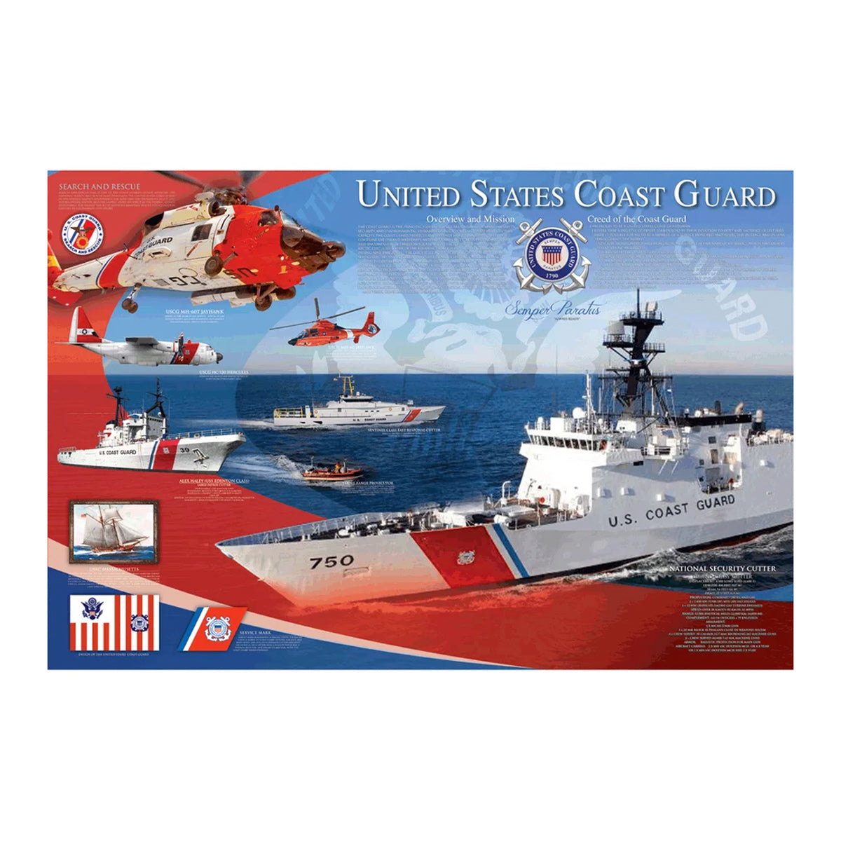 EuroGraphics Coast Guard Poster