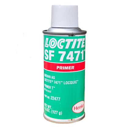 Back of Loctite SF 7471 aerosol can showing hazard warnings, directions, and manufacturer details.
