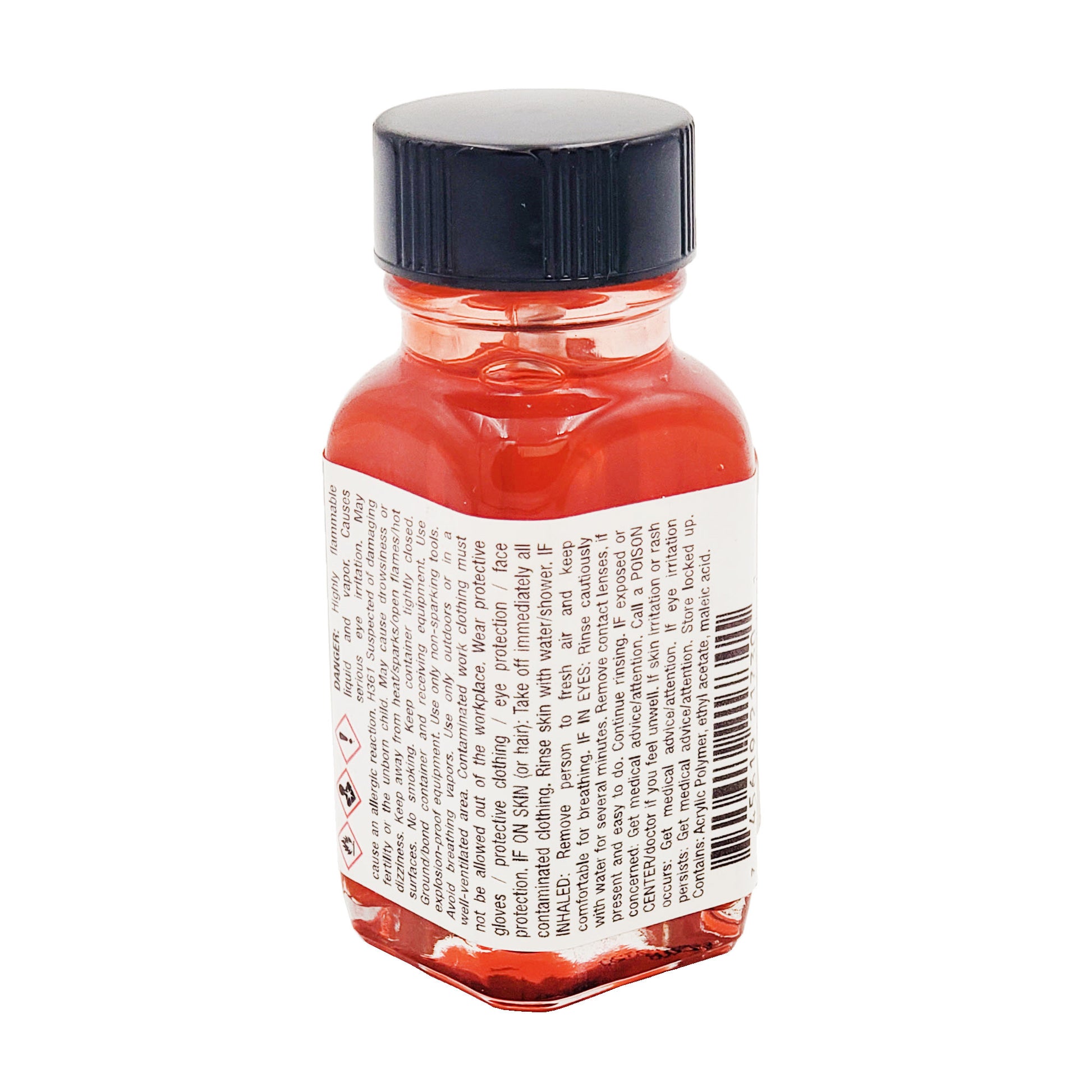 Back label of Vibra-Tite 217 VC-4 threadlocker showing safety and first aid instructions
