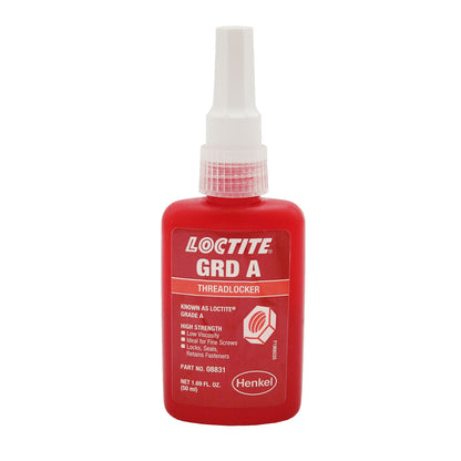 Loctite Grade A high strength low viscosity threadlocker 50mL bottle part number 08831