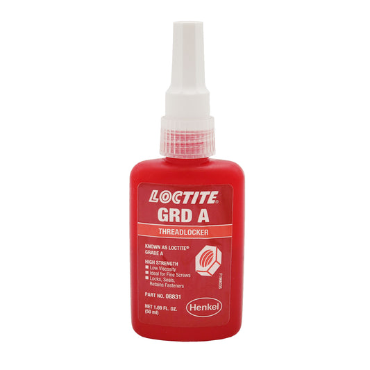 Loctite Grade A high strength low viscosity threadlocker 50mL bottle part number 08831