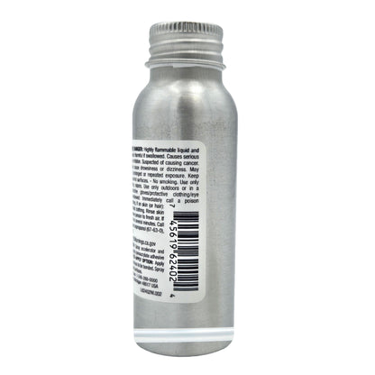 Side view of Vibra-Tite 624 Accelerator bottle with barcode, safety text, and manufacturer info from ND Industries.