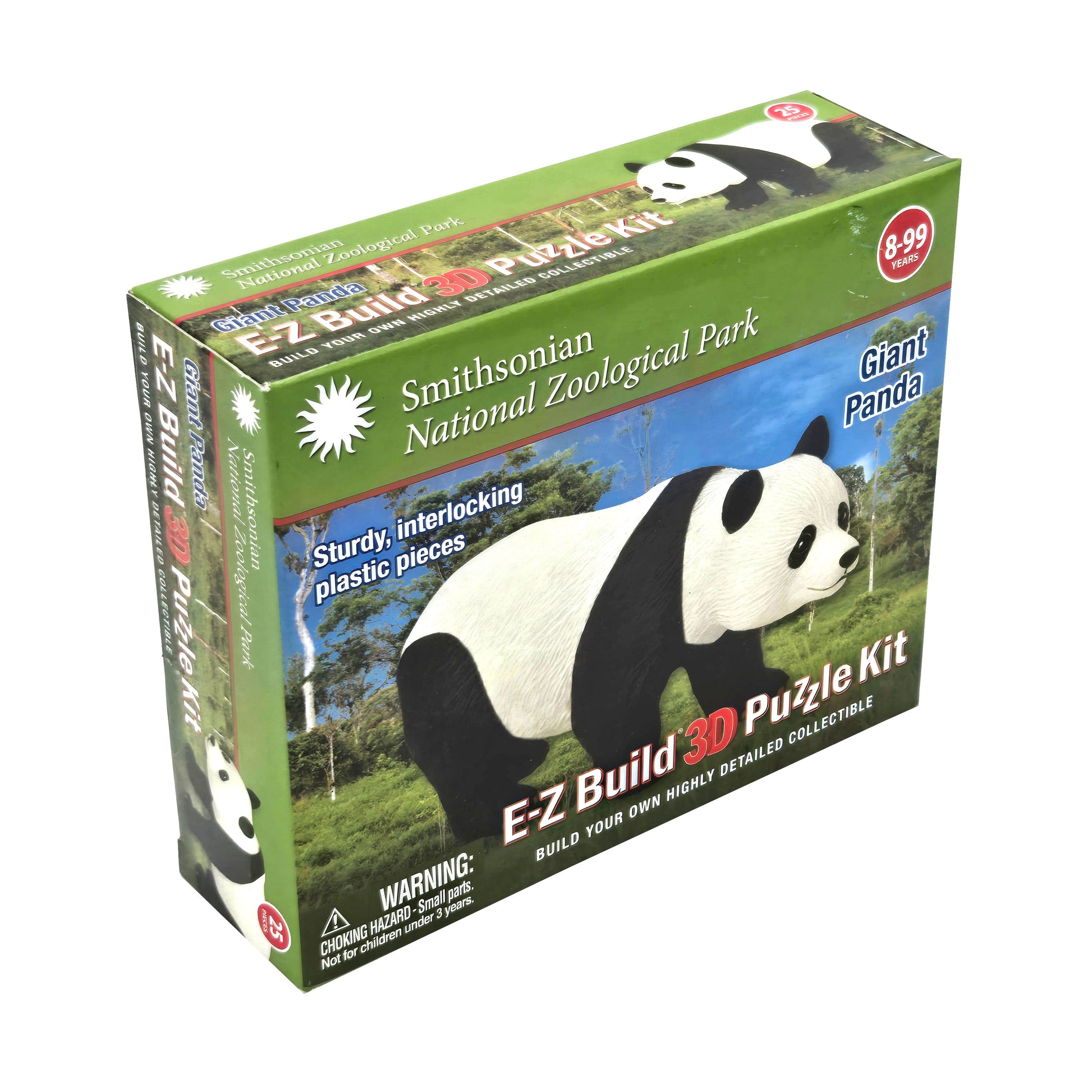Smithsonian E-Z Build Giant Panda Puzzle Kit – Angled View of Retail Box