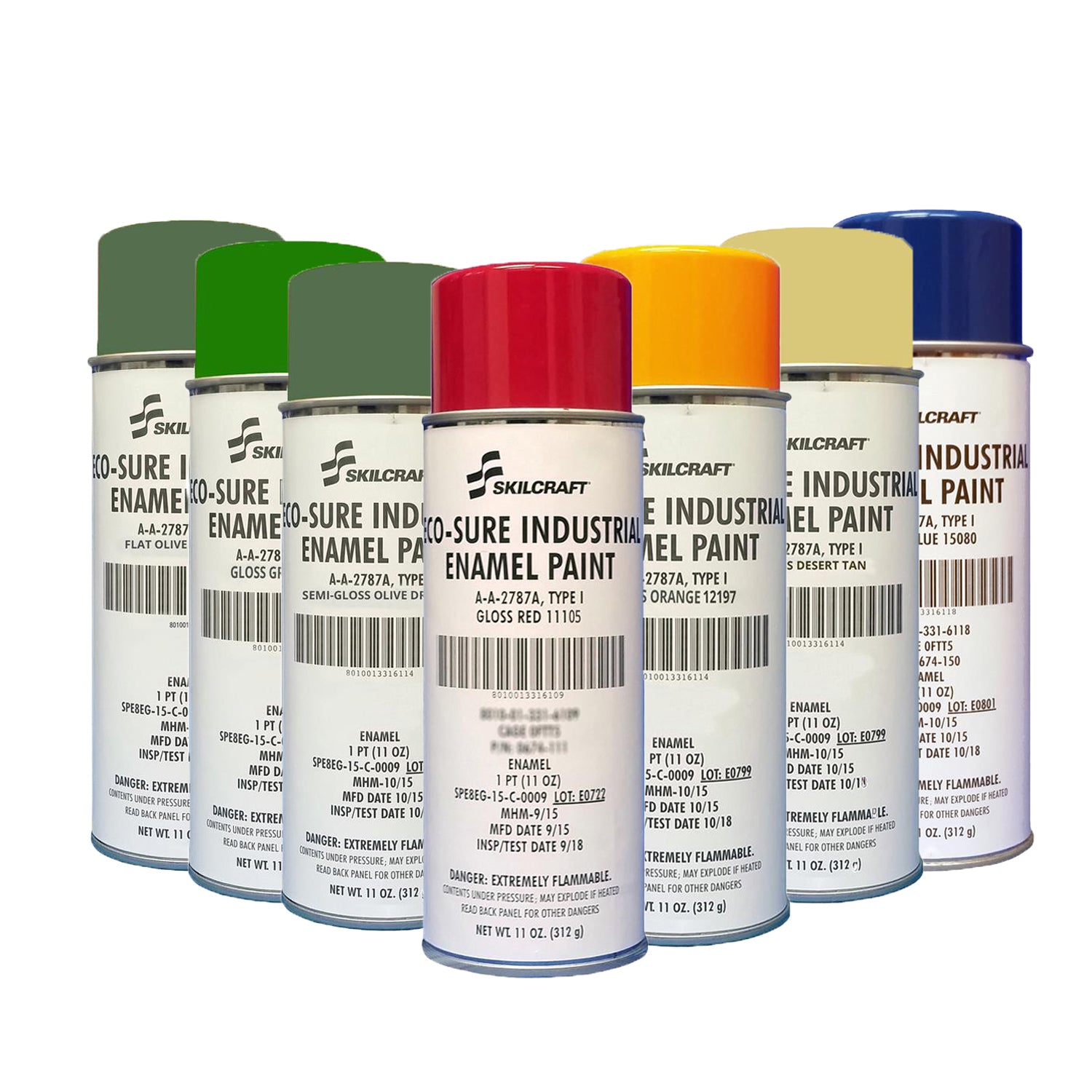 Eco-Sure® A-A-2787 Industrial Enamel Spray Paint – 11oz | Durable