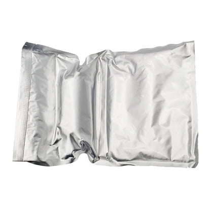 Sealed silver foil pouch of expired FuelStat Resinae Plus jet fuel test kit with product label and ConidiaBioscience logo visible.