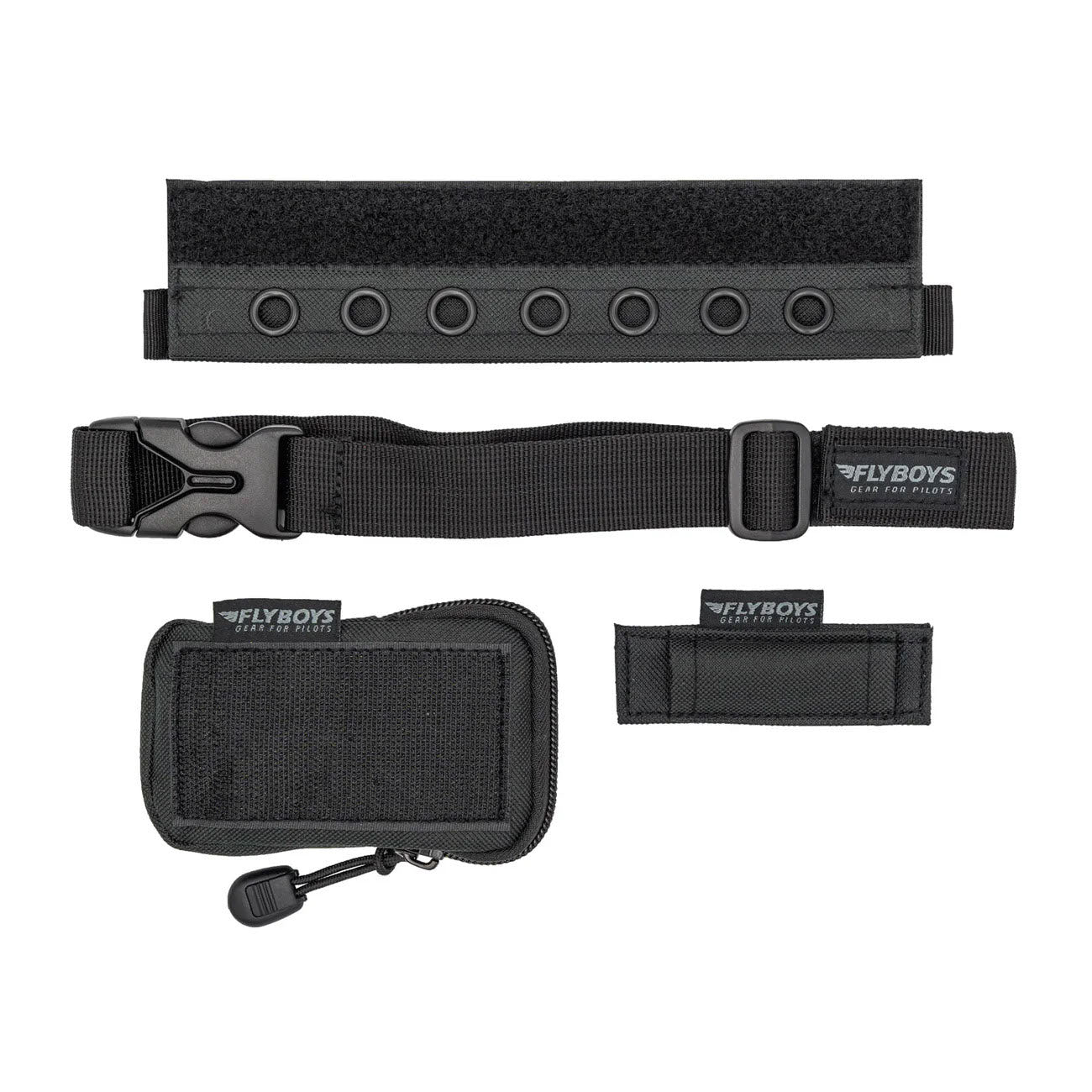FlyBoys Reversible Kneeboard system with eyelet strip and accessories